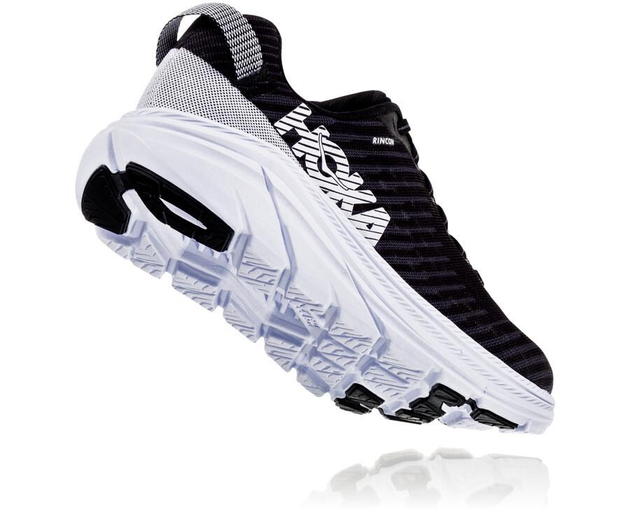 Zapatillas Running Hoka One One Hombre - Rincon - Negras/Blancas - ZXT012576